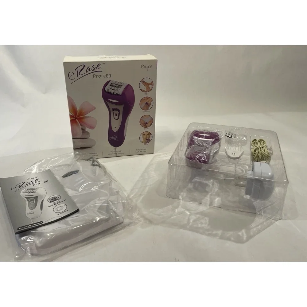 E Rase Pro E 60 Hair Epilator PURPLE / OPEN BOX